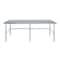 Amgood 30 in. x 96 in. Open Base Stainless Steel Metal Table WT-3096-RCB-Z - alternate 8